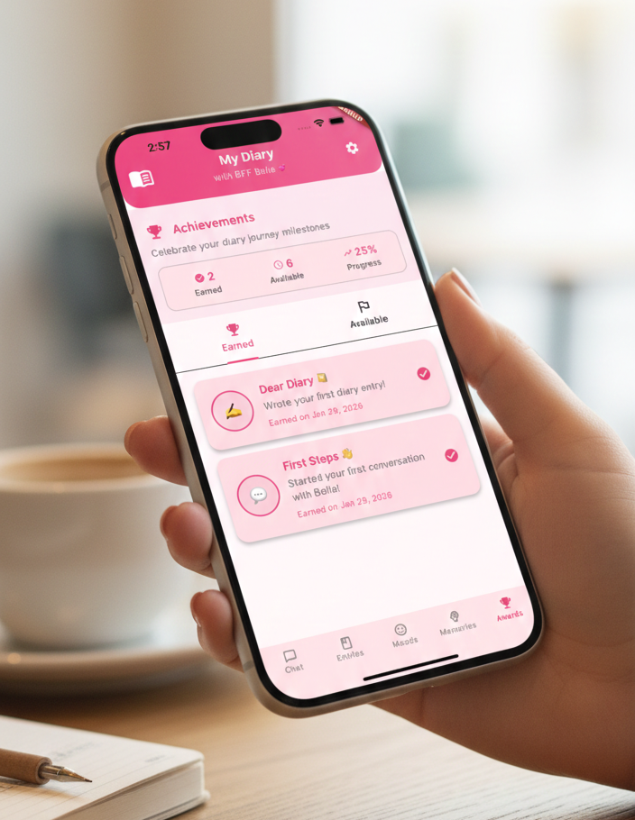 BFF Bella achievements and momentum milestones
