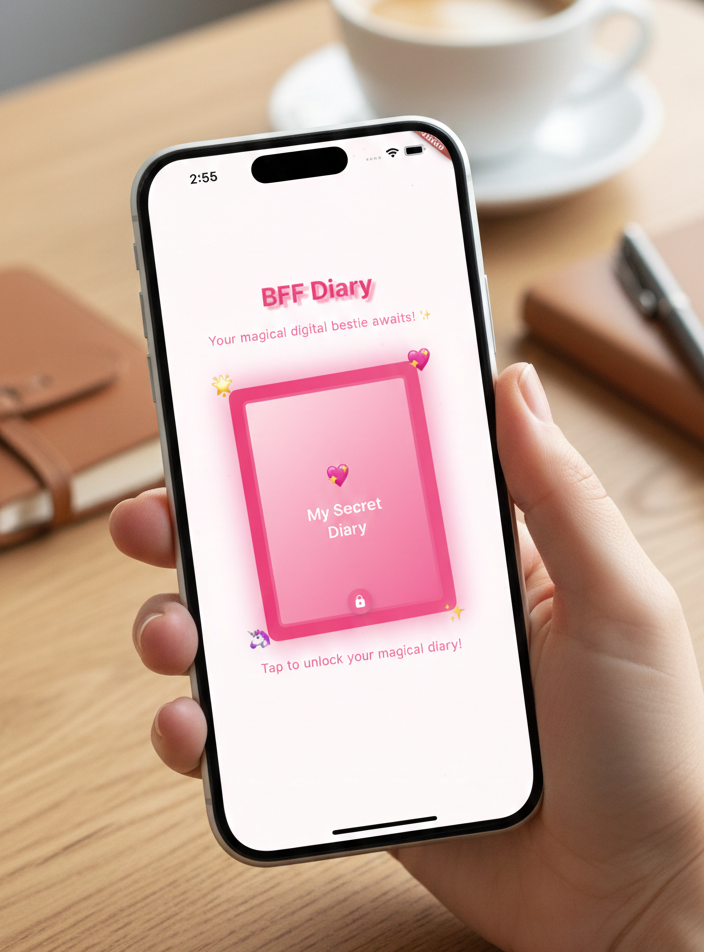 BFF Bella conversation-first AI chat entry screen